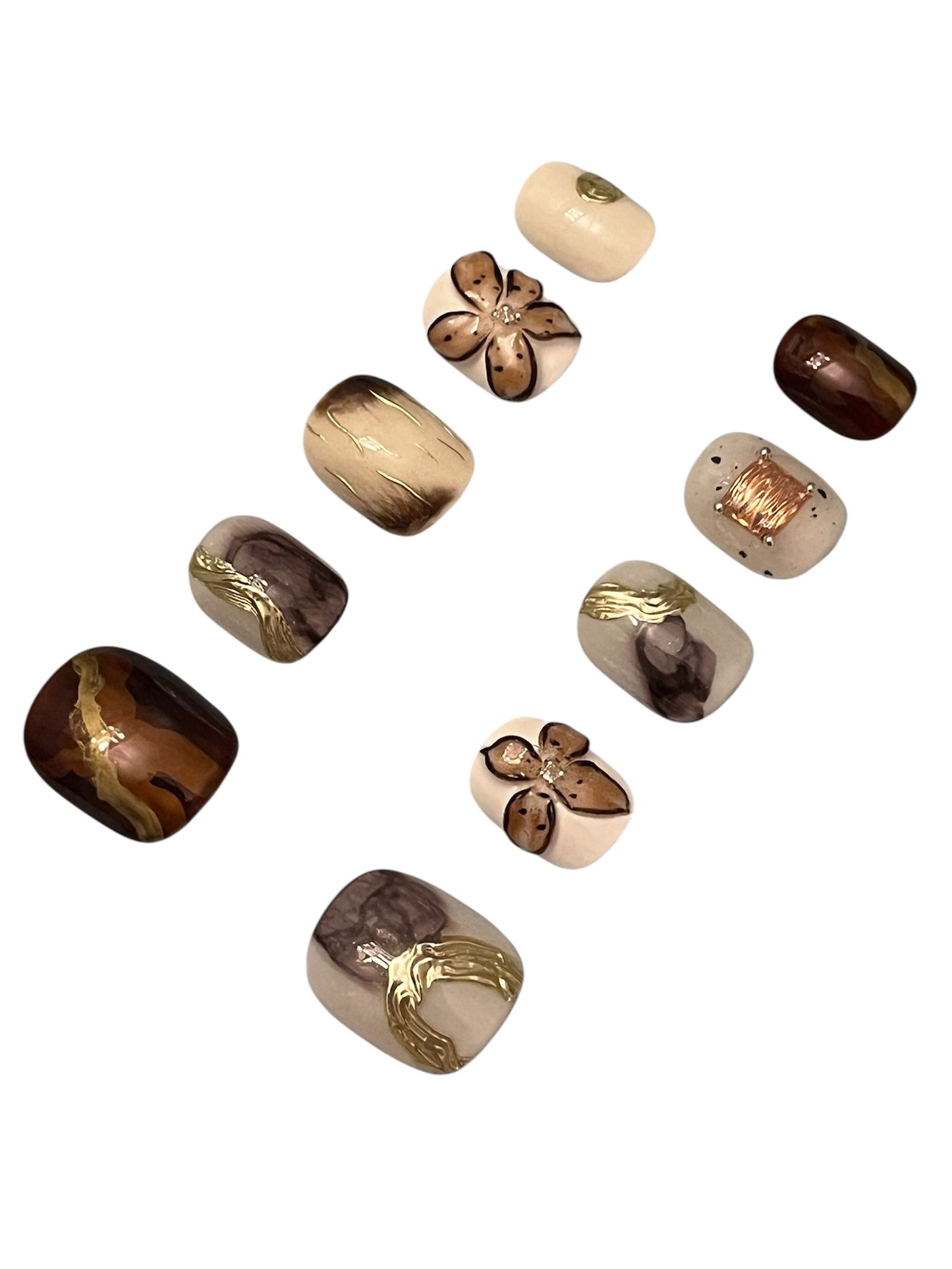 Japanese Style Brown Flowers
